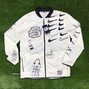 Nike Jackets Coats Nike Nathan Bell Printed Running Jacket